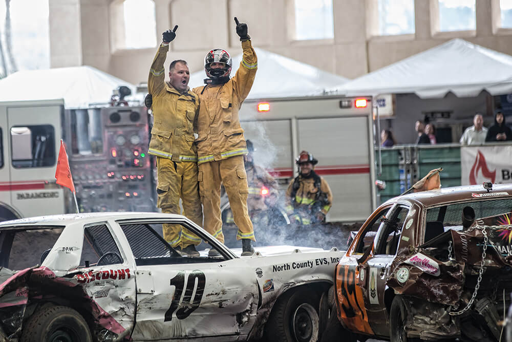 Fire And Safety Expo Firefighter Demolition Derby