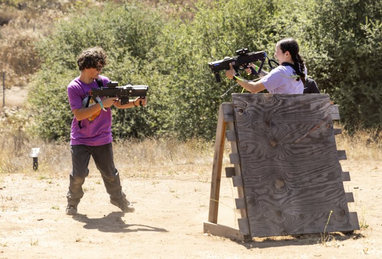 JJ And Macie Laser Tag