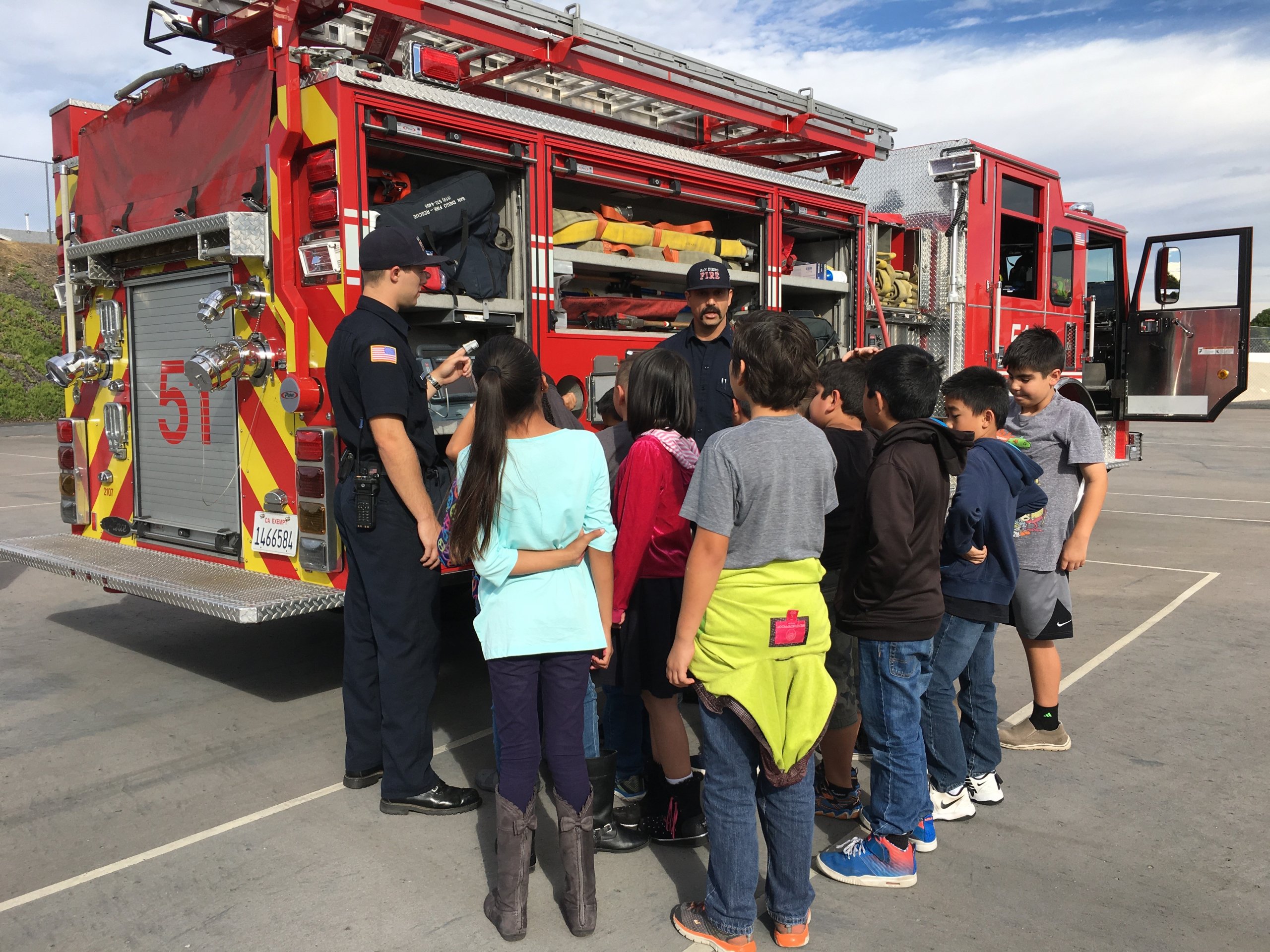 Kids With FF At Truck
